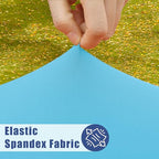 2 Pack Square Spandex Fitted Table Cloth (Blue Mist / 34" x 34" (Square))