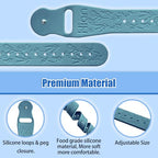 Motion Sickness Bracelets Wristband Sea Sickness for Adult Kids & Pregnant Women (B-03-bule+pink-daisy)
