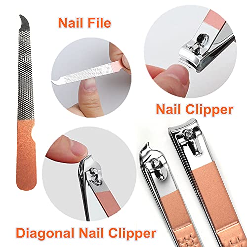 7pcs Manicure Set (Rose Gold)
