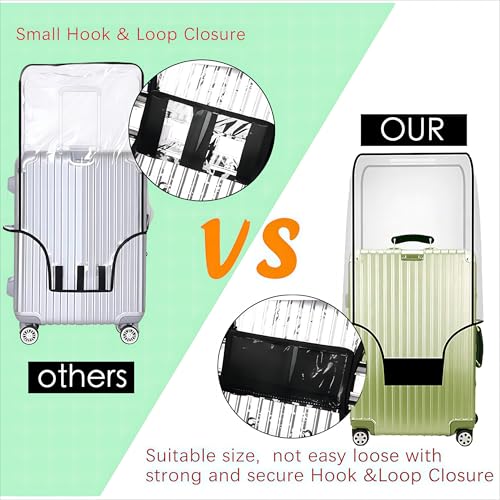 Luggage Cover 28 Inch TSA Approved (Transparent / L (28-29 Inch Suitcase))