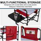 2 Pack Folding Director Chair for Outdoor (Red)