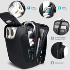 Men's Laptop Backpack for 17.3Inch Notebook (Without Lock+USB / Black)