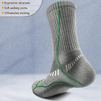 Men 6 Pack Athletic Compression Crew Socks for Running Gym Sports (7-8 / Gray Heather/Black 3716)