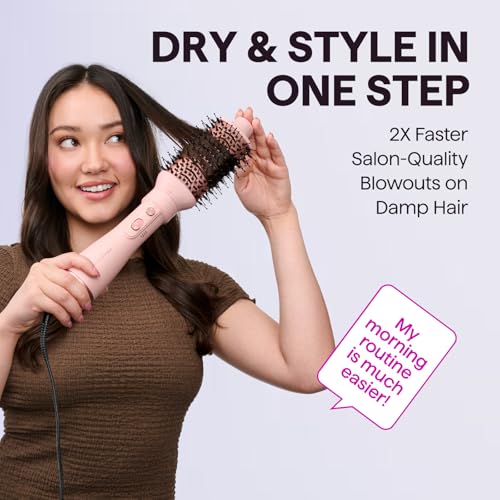 Hair Dryer Brush Set (Pink)