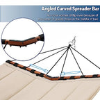 12FT 2 Person Hammock with V Shaped Spreader Bar (Grey)