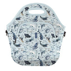 LunchTote Zippered Bag Insulated Neoprene Caddy (Ocean Echo / X-Large 6.5 Quart Lunch Tote)