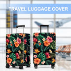 Tropical Flowers Luggage Cover Washable Suitcase Protector Anti (Tropical Flowers / L(28-30inch suitcase))