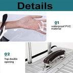 Luggage Protector Suitcase Cover PVC Waterproof Travel Suitcase Fits Most 20" to 30"（26" (26" (16.9"L x 11.8"W x 26.8"H))