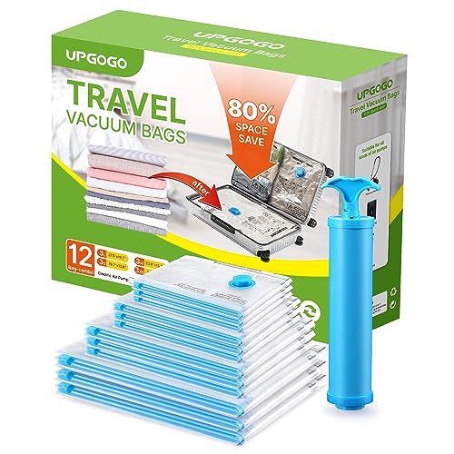 Vacuum Bags for Travel (12 Pack)