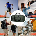 Duffle Bag for Men 3 in 1 Convertible 40L Nylon Gym Travel Backpack (Army Green)