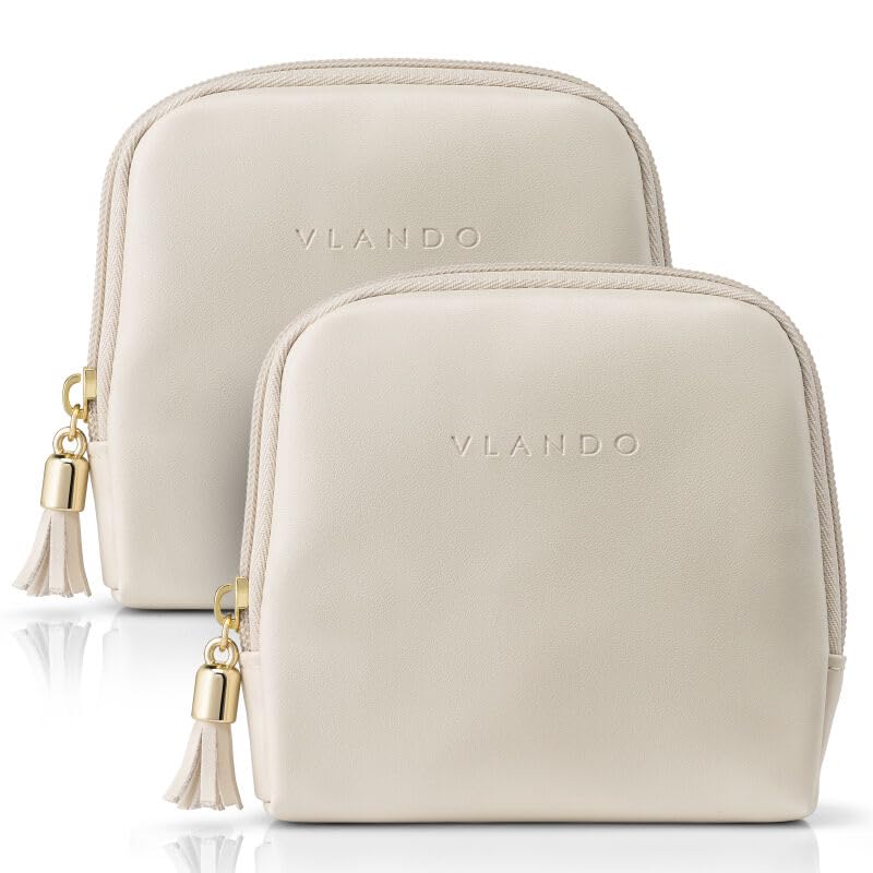 Travel Jewelry Case (Cream White 2Pack)