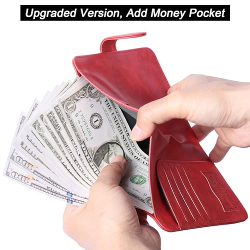 Passport Holder for Travel (120#Red)