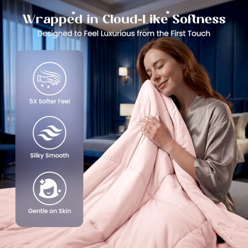 Temperature Regulating Comforter (Blush Pink / Ultimate Twin XL (68"x90"))