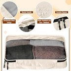 Packing Cubes for Suitcase Large Organizer Bags (Khaki / Large)