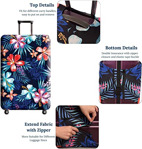 Luggage Cover (Flower / S: Fit 19-20 Inch Luggage)