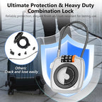 Compatible with Apple AirTag Secure Lock with Wire Cable (WHITE*2)