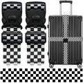 Luggage Straps for Suitcases (Black White)