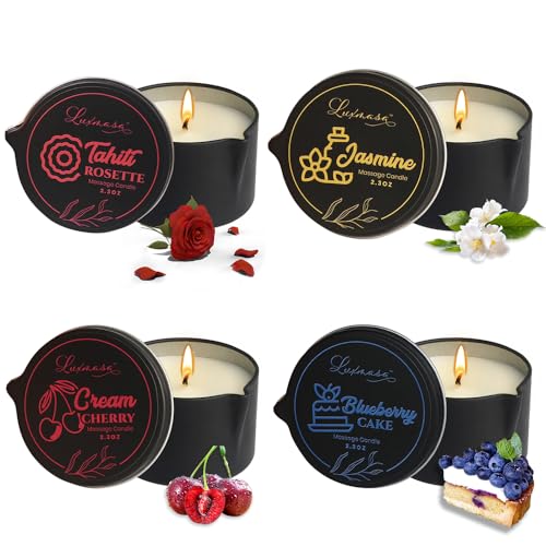 Massage Candle Oil Body Relaxatoin Aromatherapy 4 Pack Gift 9.4oz