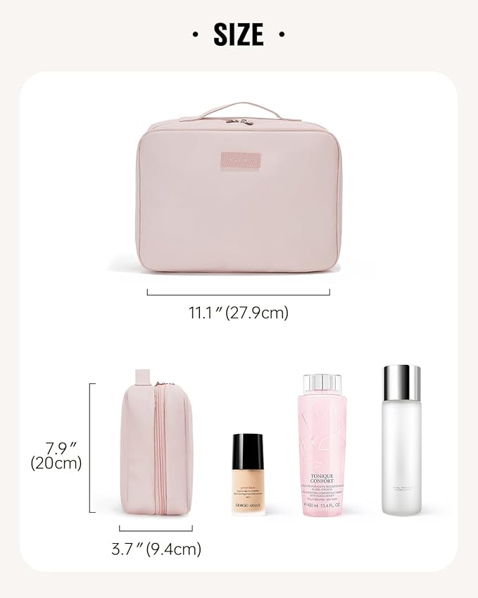 EACHY Travel Toiletry Bag with Hanging Hook, Portable Makeup Cosmetic Bags - Image 6