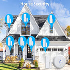 Wireless Door Chime (3 Sensors +2Receivers)