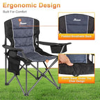Oversized Camping Chairs (Black / XL Large)