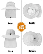 Outdoor Sun Hats with Stowable Neck Flap - Image 2