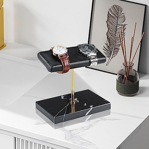 Watch stand watch display stand watch holder watch Handcrafted watch holder (black/glod/black)