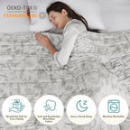 Weighted Blanket (20-grey White Tie Dye / 60" x 80" | 15lbs)