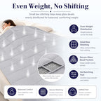 King Size Weighted Blanket for Adults 20lbs (05-light Grey / 80" x 87" | 20lbs)