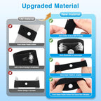 Motion Sickness Bracelets for Adults (2 Black, 1 Grey, 1 White, 1 Pink, 1 Blue, 1 Antique White, 1 Crimson Red, 1 Green, 1 Sky Blue, 1 Orange, 1 Purple / 12 Pair (Pack of 1))