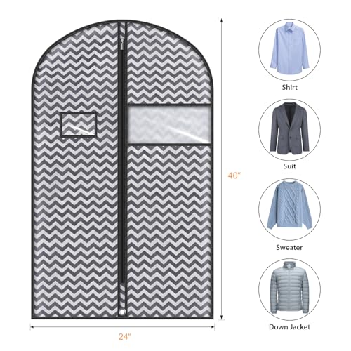 40 Inch Suit Bag (Dark Grey / 40"- 5PCS)