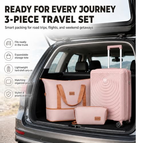 Luggage Sets 3 Piece (Pink / 3 Piece Sets (21/Db/Tb))