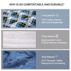 Sleeping Bags for Adults XXL Cold Weather (Blue / 20F Left Zip)