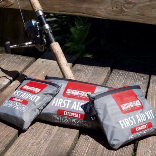 Pac Kit Watertight Explorer 2 First Aid Kit for Hiking (Medium)