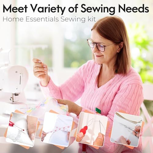 Sewing Kit Gifts for Adults Teen Grils Women Mom Grandma (White / M)