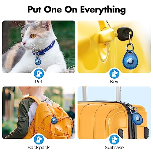 AirTag Holder (Transparent Black&Blue)