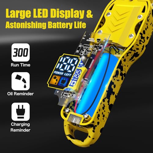 Professional Hair Clippers for Woman (Yellow Set)