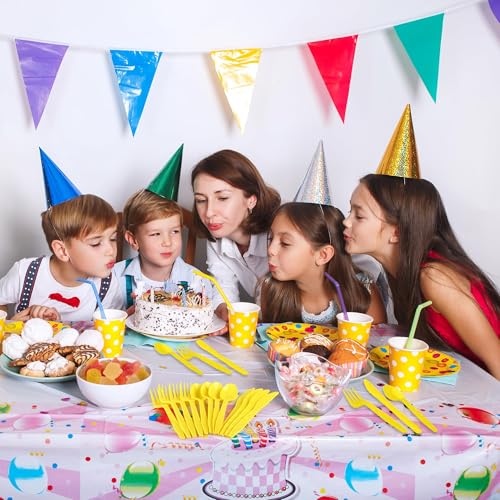 90 Pieces Yellow Plastic Cutlery Set (Yellow)
