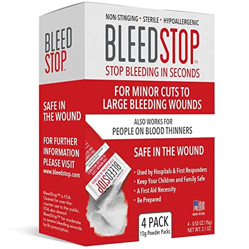 First Aid Powder for Blood Clotting (15g (4 Pack))