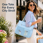 Large Beach Bag for Women (Blue)