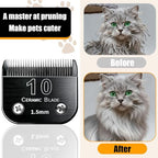 6Pack Dog Grooming Blades Compatible with Andis (Black-10303457 / Black)