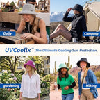 Sun Hat for Women Wide Brim SPF 50 UV Protection with Chin Strap Packable Bucket Hat for Travel Beach Outdoor Summer Waterproof Lightweight Gardening H iking Fishing Camping Cream Beige L (Cream Beige / Large)