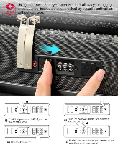 24 Inch Expandable Checked Luggage (Graphite Grey / 24 Inch EXT)