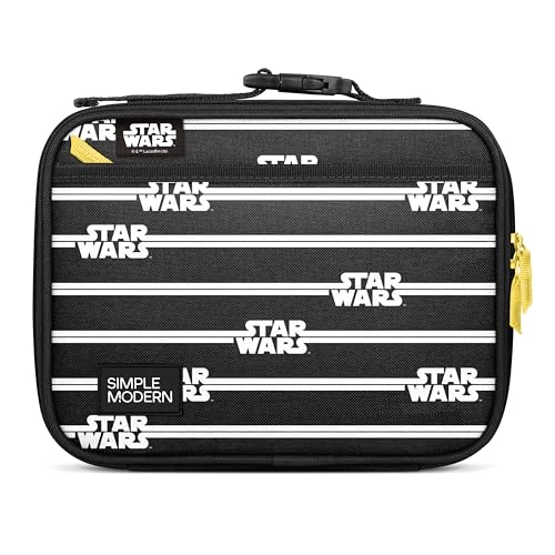 Star Wars Kids Lunch Box & Insulated Lunch Bag for School (Regular / Star Wars: Stripes)
