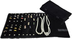 Velvet Travel Jewelry Case Roll Bag Organizer - Image 2