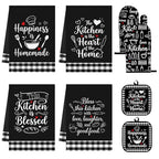 Black Kitchen Decor Set (Black)