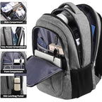 Laptop Backpack for Men and Women (Grey / 17.3 Inch)