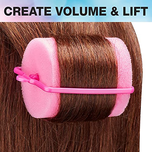 Foam Hair Rollers for Big Volume (Pink)