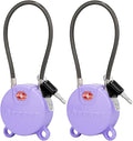 Forge TSA Approved Luggage Locks Ultra-Secure Dimple Key Locks, Cable Lock by Forge