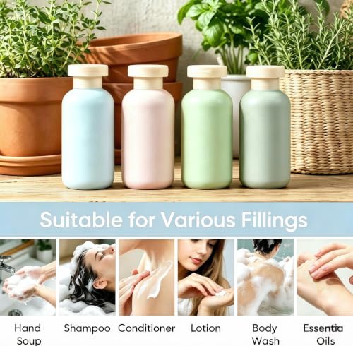 Travel Shampoo Bottles for Toiletries (Garden Series)